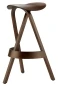 Preview: Thonet 404 Bugholz Hocker Eiche dunkelbraun