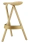 Preview: Thonet 404 Bugholz Hocker Eiche klar lackiert