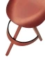 Preview: Thonet 404 Bugholz Hocker Eiche rostrot Detailansicht Sitz und Fußstütze