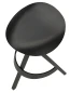 Preview: Thonet 404 Bughol Hocker Eiche schwarz Vogelperspektive