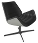 Preview: Thonet 809 Leder Polster Schwarz und Außen Stoff Soul Angora Weiss Preview: Thonet 809 Leder Polster Schwarz und Außen Stoff Soul Angora Weiss