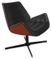 Preview: Thonet S809 Leder Polster Schwarz und Außen Stoff Soul Tropic Rot Preview: Thonet S809 Leder Polster Schwarz und Außen Stoff Soul Tropic Rot