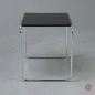 Preview: Thonet B9 Beistelltisch schwarz verchromtes Gestell gebraucht Preview: Thonet B9 Beistelltisch schwarz verchromtes Gestell gebraucht