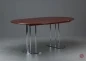 Preview: Thonet S1047 Esstisch in Mahagoni Braun ausziehbar gebraucht