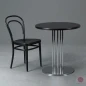 Preview: Thonet S1048 Bistro Tisch in Schwarz 70 cm - gebraucht Preview: Thonet S1048 Bistro Tisch in Schwarz 70 cm - gebraucht