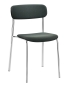 Preview: Thonet S243 PV Stahlrohrstuhl Polster dunkelgrün, Gestell verchromt