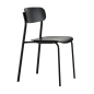 Preview: Thonet S243 Stahlrohr Stuhl in Schwarz TP29 Gestell Schwarz