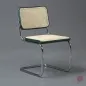 Preview: Thonet S32 Fresichwinger Grün mit erneuertem Wiener Geflecht gebraucht