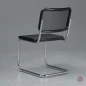 Preview: Thonet S32 N Freischwinger in Schwarz mit Netzgewebe Preview: Thonet S32 N Freischwinger in Schwarz mit Netzgewebe