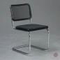 Preview: Thonet S32 N Freischwinger in Schwarz mit Netzgewebe Preview: Thonet S32 N Freischwinger in Schwarz mit Netzgewebe