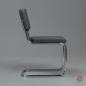 Preview: Thonet S32 PV Freischwinger Anthrazit Stoff Vollpolster gebraucht