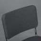 Preview: Thonet S32 PV Freischwinger Anthrazit Stoff Vollpolster gebraucht