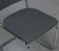 Preview: Thonet S32 PV Freischwinger Anthrazit Stoff Vollpolster gebraucht