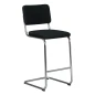 Preview: Thonet S32 PVH Barhocker Stoff Schwarz Step I