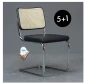 Preview: Thonet S32 SPV Freischwinger mit Geflecht und Sitzpolster NEU l 5+1 Aktion