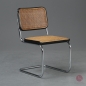 Preview: Thonet S32 Freischwinger mit Wiener Geflecht gebraucht