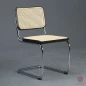 Preview: Thonet S 32 V Dunkelbraun TP89 Freischwinger mit Wiener Geflecht und Stützgewebe verchromt Preview: Thonet S 32 V Dunkelbraun TP89 Freischwinger mit Wiener Geflecht und Stützgewebe verchromt
