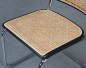 Preview: Thonet S32 V Freischwinger Schwarz mit Wiener Geflecht + Stützgewebe gebraucht