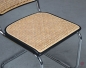 Preview: Thonet S32 V Freischwinger Schwarz mit Wiener Geflecht + Stützgewebe gebraucht