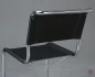 Preview: Thonet S33 Freischwinger mit erneuertem schwarzen Leder Rückenlehne Hinten Rechts Preview: Thonet S33 Freischwinger mit erneuertem schwarzen Leder Rückenlehne Hinten Rechts