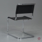 Preview: Thonet S33 Freischwinger Leder Schwarz gebraucht