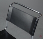 Preview: Thonet S33 Freischwinger Leder Schwarz gebraucht