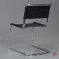 Preview: Thonet S33 Freischwinger Leder Schwarz gebraucht
