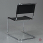 Preview: Thonet S33 Freischwinger Leder Schwarz gebraucht