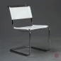 Preview: Thonet S33 Freischwinger Leder Weiß Preview: Thonet S33 Freischwinger Leder Weiß