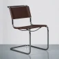 Preview: Thonet S33 Freischwinger Stuhl Kernleder Braun Preview: Thonet S33 Freischwinger Stuhl Kernleder Braun