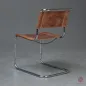 Preview: Thonet S33 Pure Materials Freischwinger mit erneuertem Büffelleder