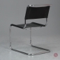 Preview: Thonet S33 Freischwinger Leder Schwarz gebraucht