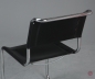 Preview: Thonet S33 Freischwinger Leder Schwarz gebraucht