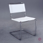 Preview: Thonet S33 Freischwinger Leder Weiß gebraucht
