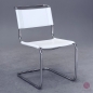 Preview: Thonet S33 Freischwinger Leder Weiß gebraucht