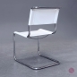 Preview: Thonet S33 Freischwinger Leder Weiß gebraucht