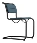 Preview: Thonet S33 N AS Netz Schwarz mit Polsterung Vorderansicht Preview: Thonet S33 N AS Netz Schwarz mit Polsterung Vorderansicht