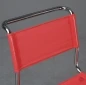 Preview: Thonet S33 N Freischwinger mit erneuertem rotem Netzgewebe gebraucht