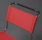Preview: Thonet S33 N Freischwinger mit erneuertem rotem Netzgewebe gebraucht