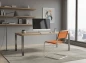 Preview: Thonet S33 V Freischwinger mit Stoff ll - Remix 3 in 536 Gestell perlweiß Interieur Bild