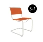 Preview: Thonet S33 V Freischwinger mit Stoff ll - Remix 3 in 536 Gestell perlweiß