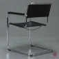 Preview: Thonet S34 Freischwinger mit neuem Kernleder in Schwarz Natur - gebraucht Preview: Thonet S34 Freischwinger mit neuem Kernleder in Schwarz Natur - gebraucht