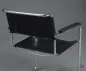 Preview: Thonet S34 Freischwinger Leder Schwarz mit Armlehnen gebraucht