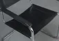 Preview: Thonet S34 Freischwinger Leder Schwarz mit Armlehnen gebraucht