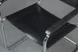 Preview: Thonet S34 Freischwinger Leder Schwarz mit Armlehnen gebraucht