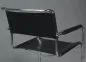 Preview: Thonet S34 Freischwinger mit schwarzem Leder gebraucht