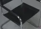 Preview: Thonet S34 Freischwinger mit schwarzem Leder gebraucht
