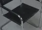 Preview: Thonet S34 Freischwinger mit schwarzem Leder gebraucht