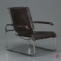 Preview: Thonet S35 L Freischwinger Sessel mit braunem Leder Vintage gebraucht Preview: Thonet S35 L Freischwinger Sessel mit braunem Leder Vintage gebraucht