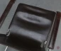 Preview: Thonet S35 L Freischwinger Sessel mit braunem Leder Vintage gebraucht